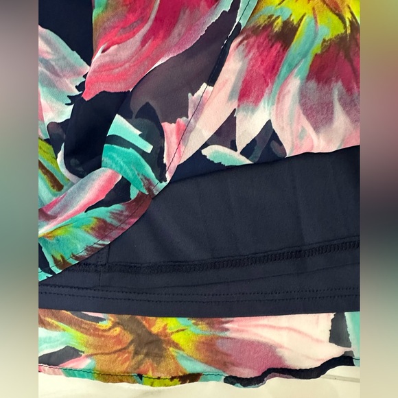 LULU’S Here and Luau Navy Multi Floral Swing Dress (w/tiny defect) Sz.S - Picture 11 of 14